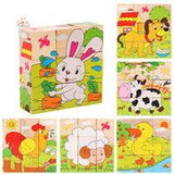 Baby Toys Wooden 3D Puzzle – A Fun & Educational Experience! Farm animals LKCOMO No977 Store