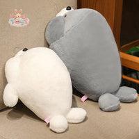 Cute Hairy Lying Seal Plush Pillow – Your Cozy Ocean Friend Kawaii Toys