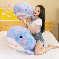 Rainbow Whale Shark Plush – A Colorful Ocean Adventure 80cm Kawaii Toys