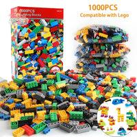 1000-Piece DIY Creative Building Blocks Set - City Classic Bricks Kawaii Toys