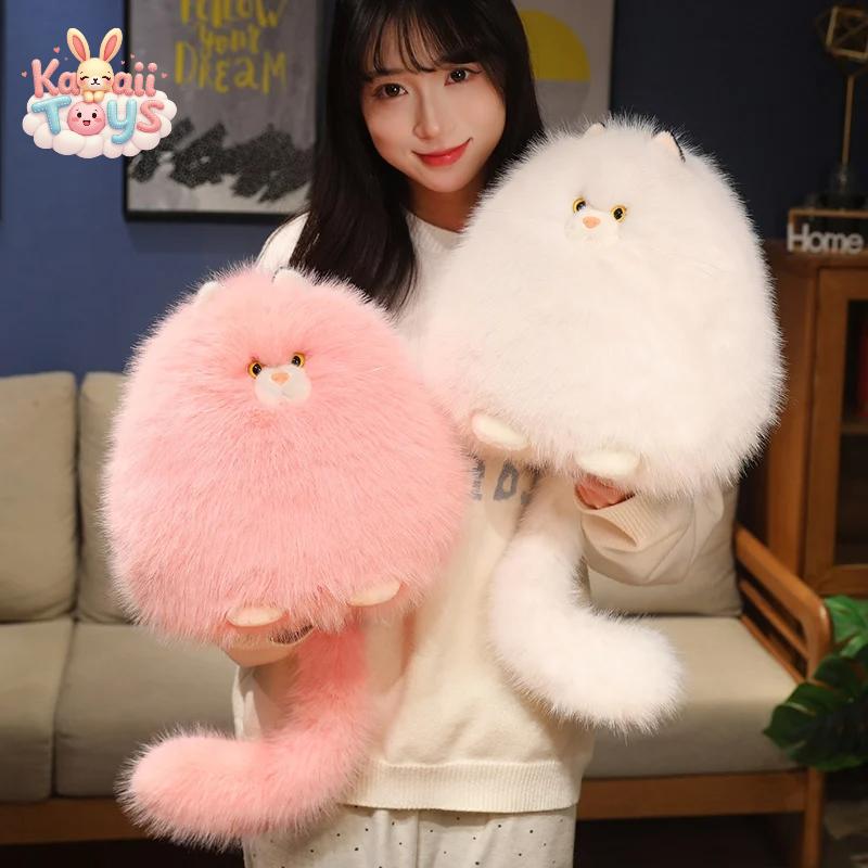 Fluffy Cat Plush – The Perfect Cuddly Companion PUNIDAMAN Qmore Store