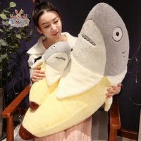 New Kawaii Transform Shark Banana Plush Toy – A Hug Full of Fun! Kawaii Toys