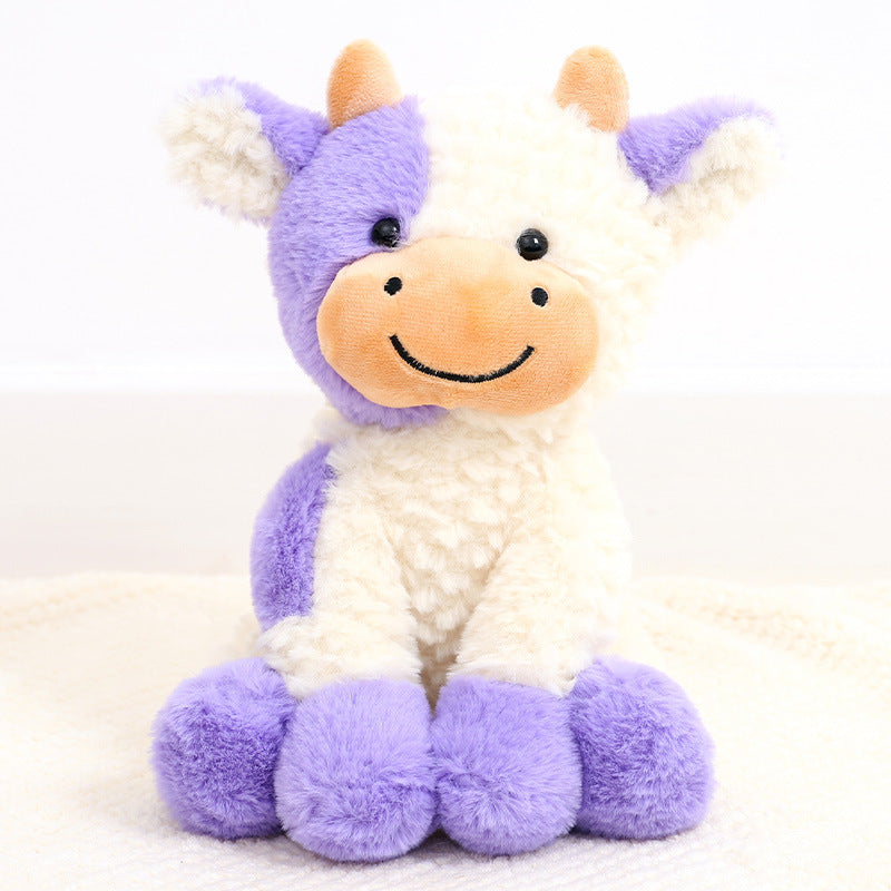 Toy Cute Sitting Cow Doll Cow Plush Toys Wholesale Ox Year Mascot