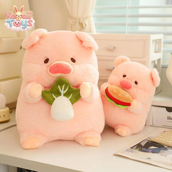 Soft Stuffed Pig Doll – A Cuddly Friend with a Tasty Twist!