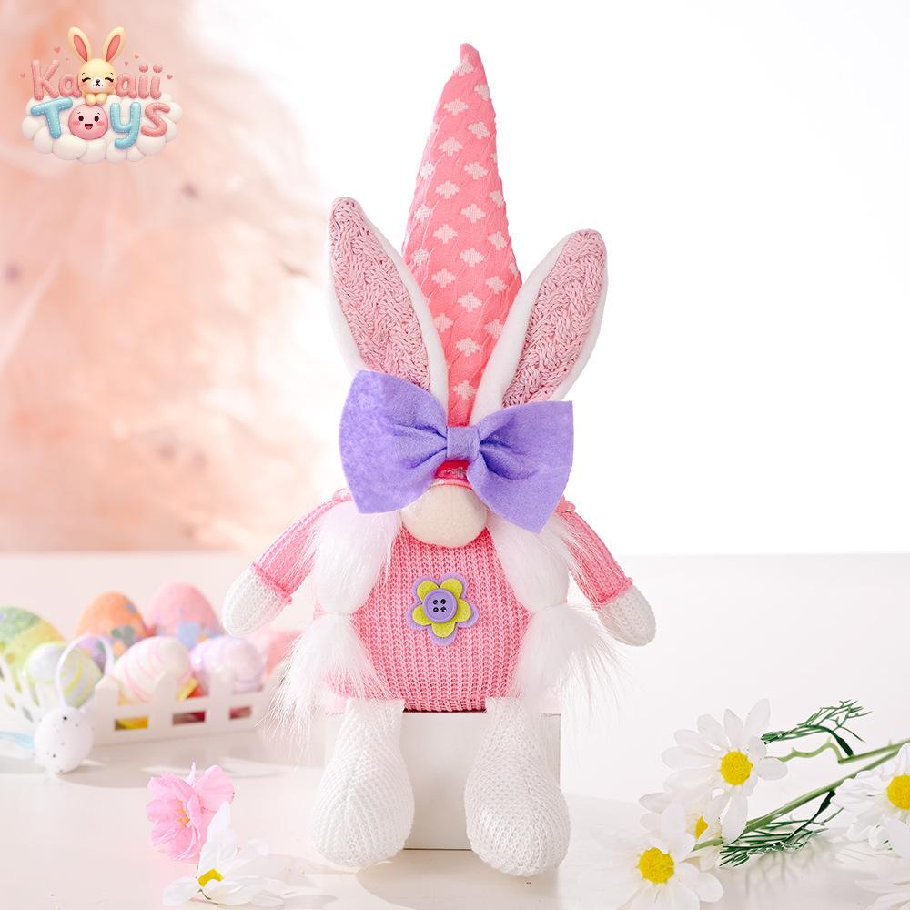 Creative Easter Decoration Bunny Doll Ornament Woman Kawaii Toys