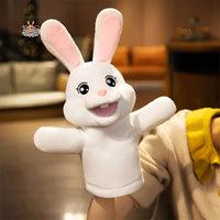 Cute Bunny Hand Puppet Plush Toy – A Playful Adorable Companion WHITE 35cm Kawaii Toys