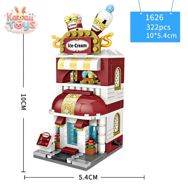 City Street View Mini Block Sushi Shop Bricks Toy