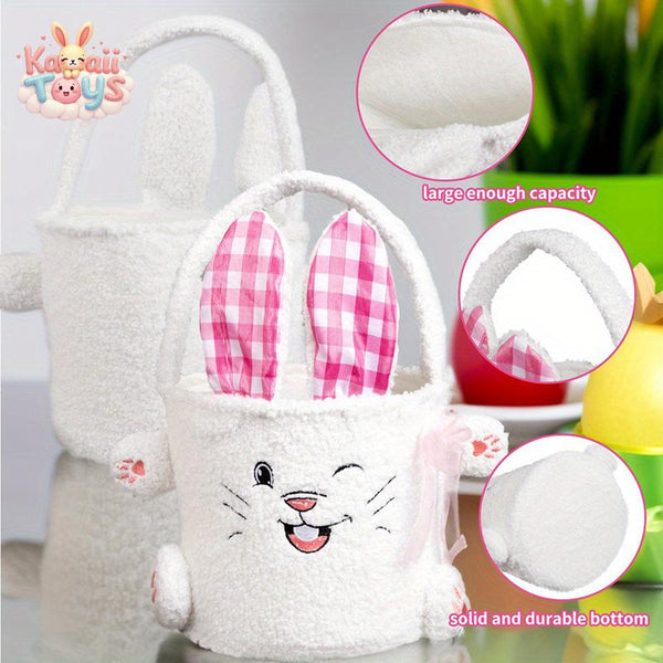 Easter Basket Rabbit Candy Bag Plush