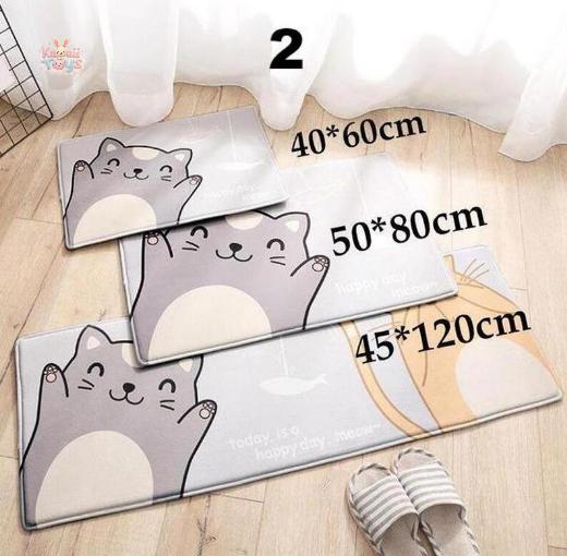 Printed Kitten Mat Antiskid Mat Carpet 40x60 Kawaii Toys