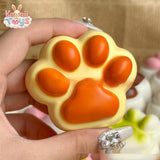 Soft And Adorable Cat's Paw Squeezing Toy – Slow Rebound Cat Paw Squishy Yellow Coffee Kawaii Toys