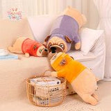 Big Size Cute Animal Kawaii Bulldog Plush Toy Sleeping Pillow Kawaii Toys