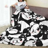 Cartoon panda throw blanket – Soft, Warm, and Adorably Cozy! Kawaii Toys