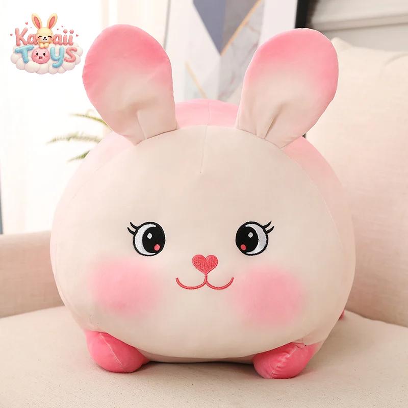 Adorable Pink Strawberry Rabbit Plush-Toys Soft Bunny Doll