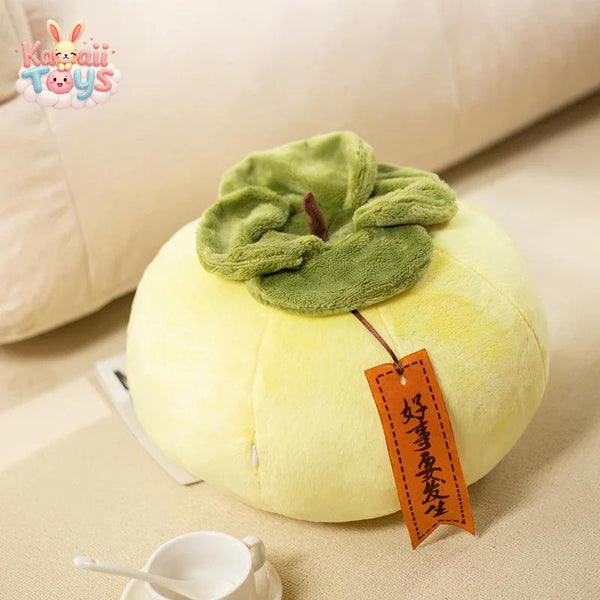 Soft Persimmon Plush Toy – A Cozy Slice of Nature!