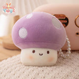 Colorful Mushroom Plush – A Tiny Burst of Joy 10cm PURPLE PUNIDAMAN Qmore Store