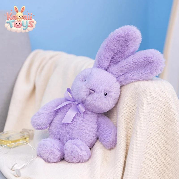 Cute Cartoon Bow Tie Rabbit Doll - A Soft and Snuggly Companion