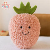 Cartoon Soft Cute Pear Peach Banana Strawberry Plush Toys Pink Strawberry LKCOMO No977 Store