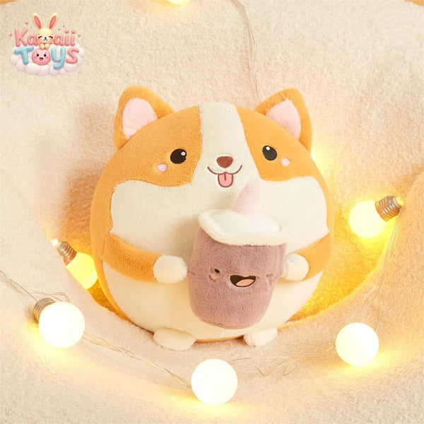 Corgi Plush Toy – The Cutest Chubby Companion! PUNIDAMAN Qmore Store