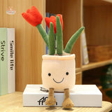 Lifelike Tulip Succulent Plants Plush – A Bloom That Lasts Forever! 33cm red LKCOMO No977 Store