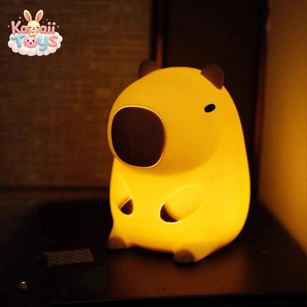 Baby Silicone Capybara Night Light - USB Rechargeable, Touch Control, Timer Function LKCOMO No977 Store