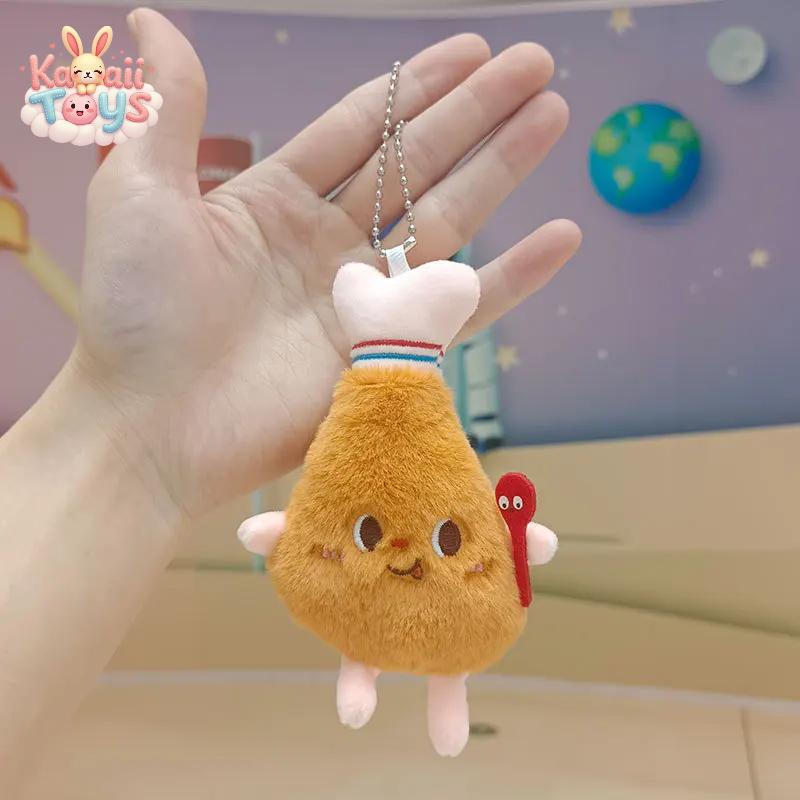 Kawaii Food Plush Keychain – A Bite-Sized Delight!