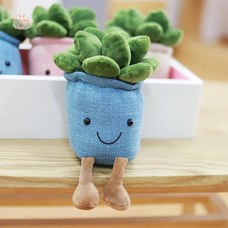 Lifelike Tulip Succulent Plants Plush – A Bloom That Lasts Forever! 23cm blue LKCOMO No977 Store