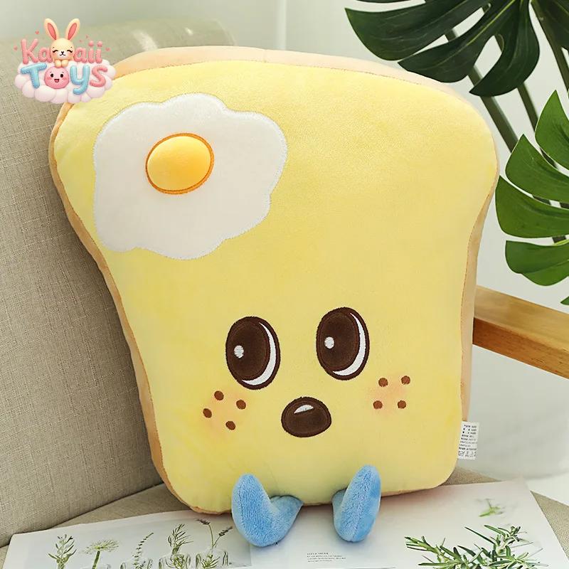 Kawaii Fast Food Throw Pillow – A Tasty Twist to Cuteness! thoast PUNIDAMAN Qmore Store