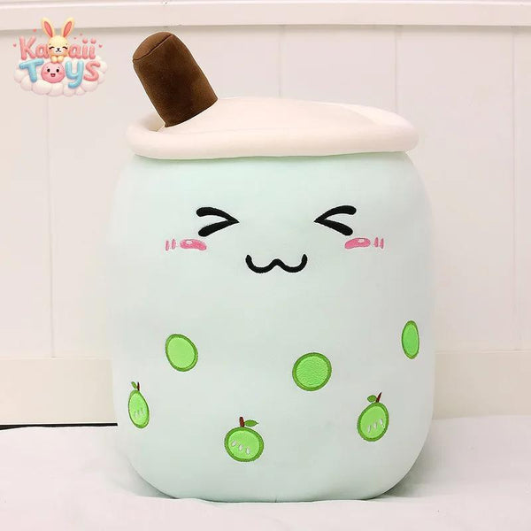 Kawaii Fruit Drink Plush Stuffed Soft Pink Strawberry Milk Tea Plush 24cm Browm B CHINA LKCOMO No977 Store