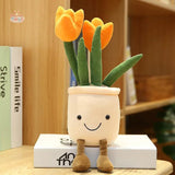 Lifelike Tulip Succulent Plants Plush – A Bloom That Lasts Forever! 33cm orange LKCOMO No977 Store