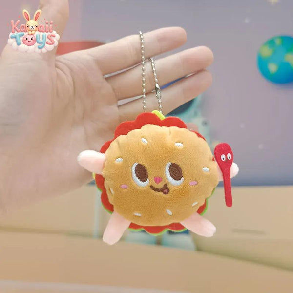 Kawaii Food Plush Keychain – A Bite-Sized Delight!