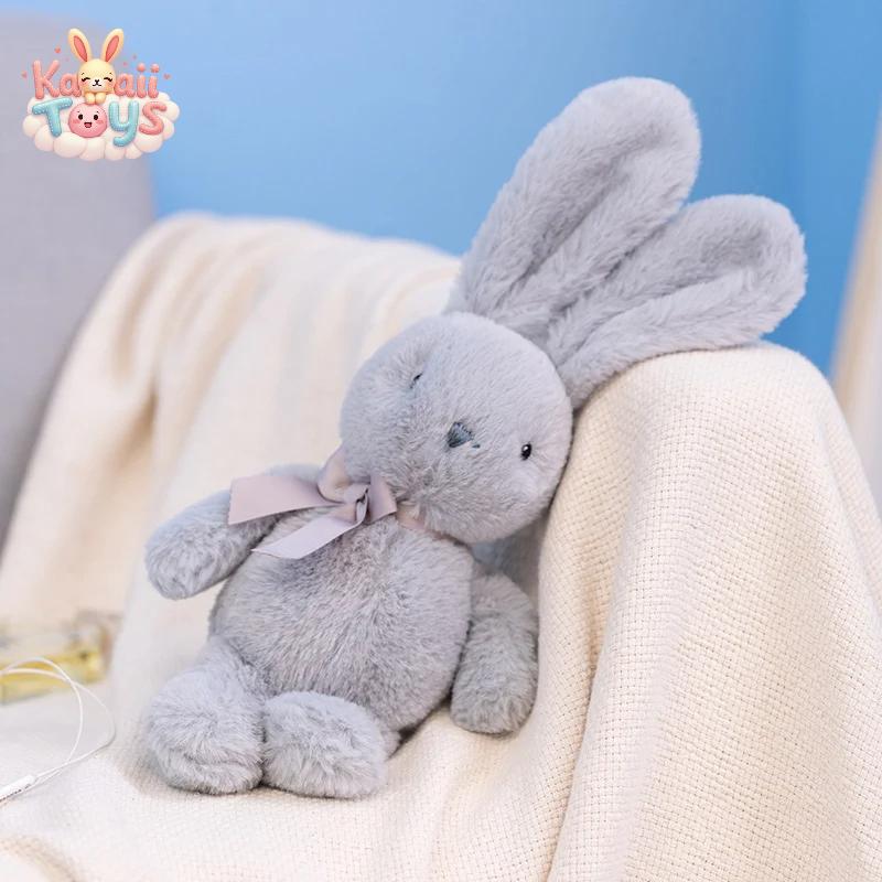 Cute Cartoon Bow Tie Rabbit Doll - A Soft and Snuggly Companion