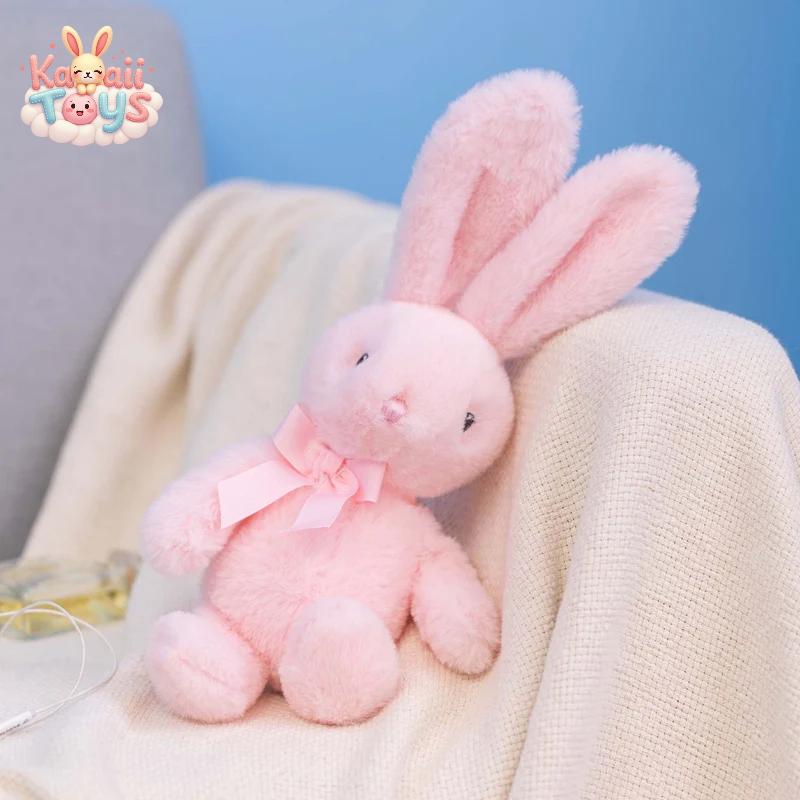 Cute Cartoon Bow Tie Rabbit Doll - A Soft and Snuggly Companion