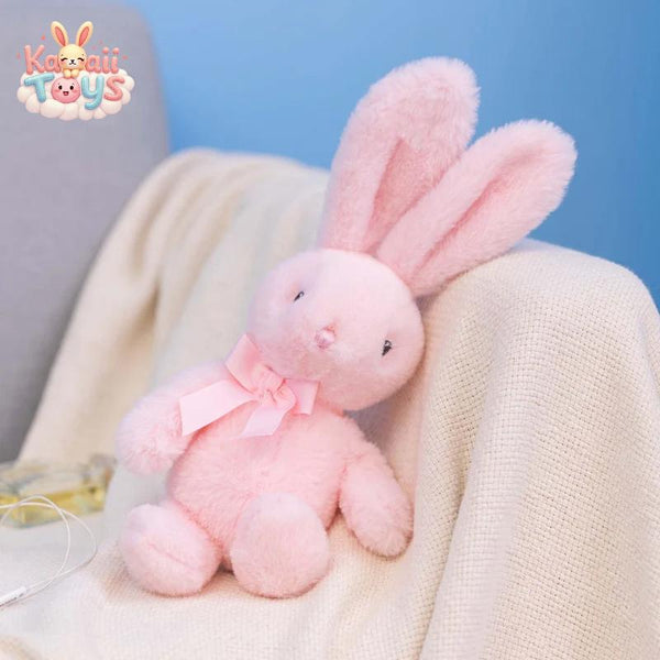 Cute Cartoon Bow Tie Rabbit Doll - A Soft and Snuggly Companion