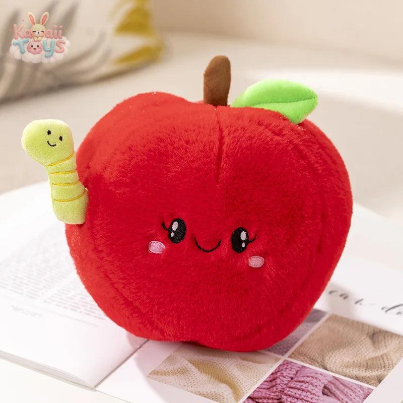 Cartoon Soft Cute Fruit Plush Toy – A Sweet & Snuggly Delight! 25cm apple Kawaii Toys