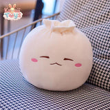 Steamed Bun Plush Pillow – Cute Funny Face Decor 20cm Doraemo n Store