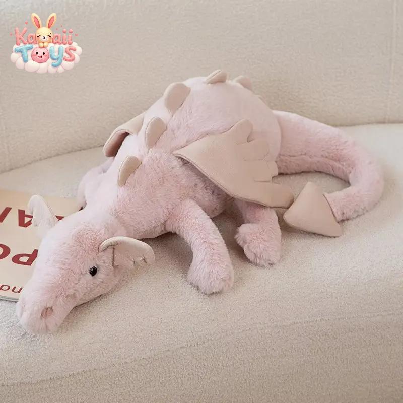 Magical Fuzzy Dragon Plush – Soft Stuffed Toy with Big Wings for Kids Animal LKCOMO No977 Store