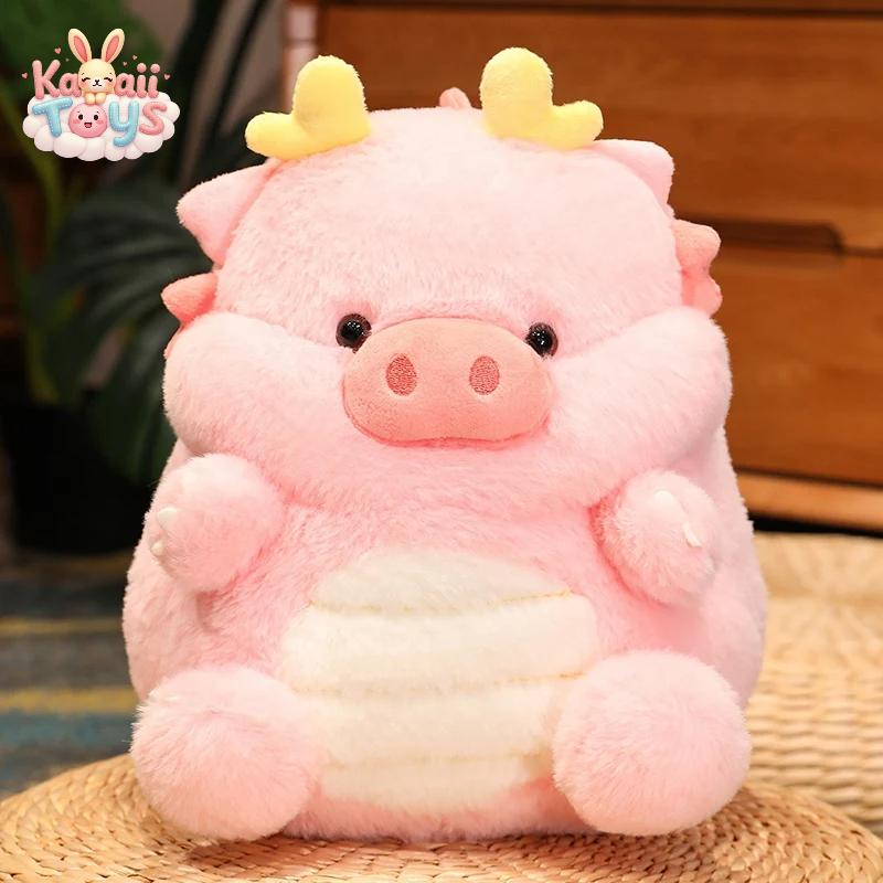 New Kawaii Pig & Dinosaur Plush Toy Stuffed Soft Animal Doll Throw Pillow Cushion Funny Birthday Xmas Gift for Friends 30cm pink Doraemo n Store