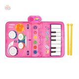 Baby Musical Piano & Drum Play Mat – 2-in-1 Keyboard & Dance Mat with Sounds LKCOMO No977 Store