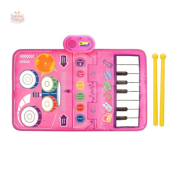 Baby Musical Piano & Drum Play Mat – 2-in-1 Keyboard & Dance Mat with Sounds LKCOMO No977 Store