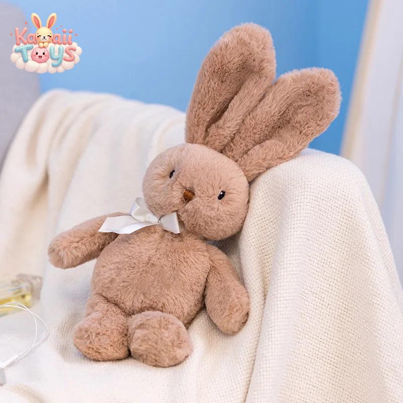 Cute Cartoon Bow Tie Rabbit Doll - A Soft and Snuggly Companion