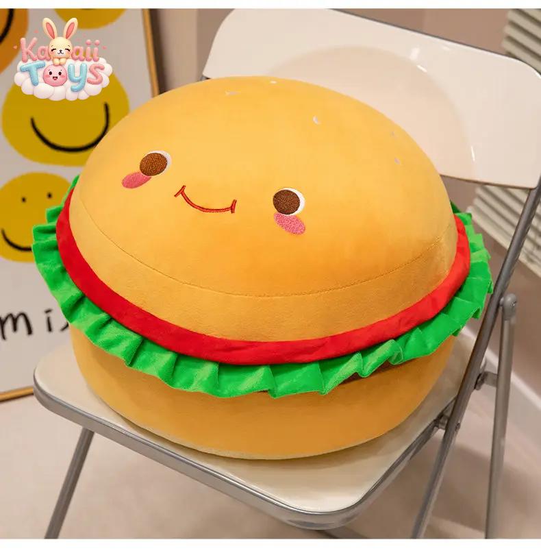 Hamburger Plush Toy – The Fun & Cuddly Comfort Snack!