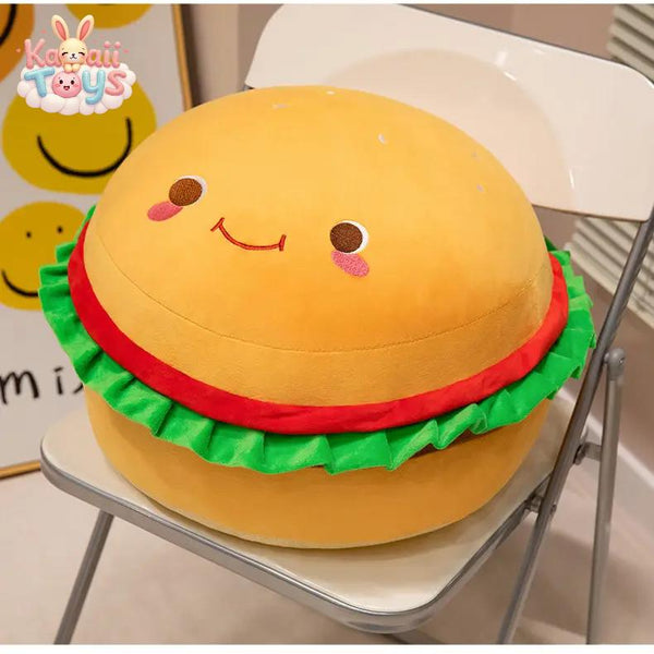 Hamburger Plush Toy – The Fun & Cuddly Comfort Snack!