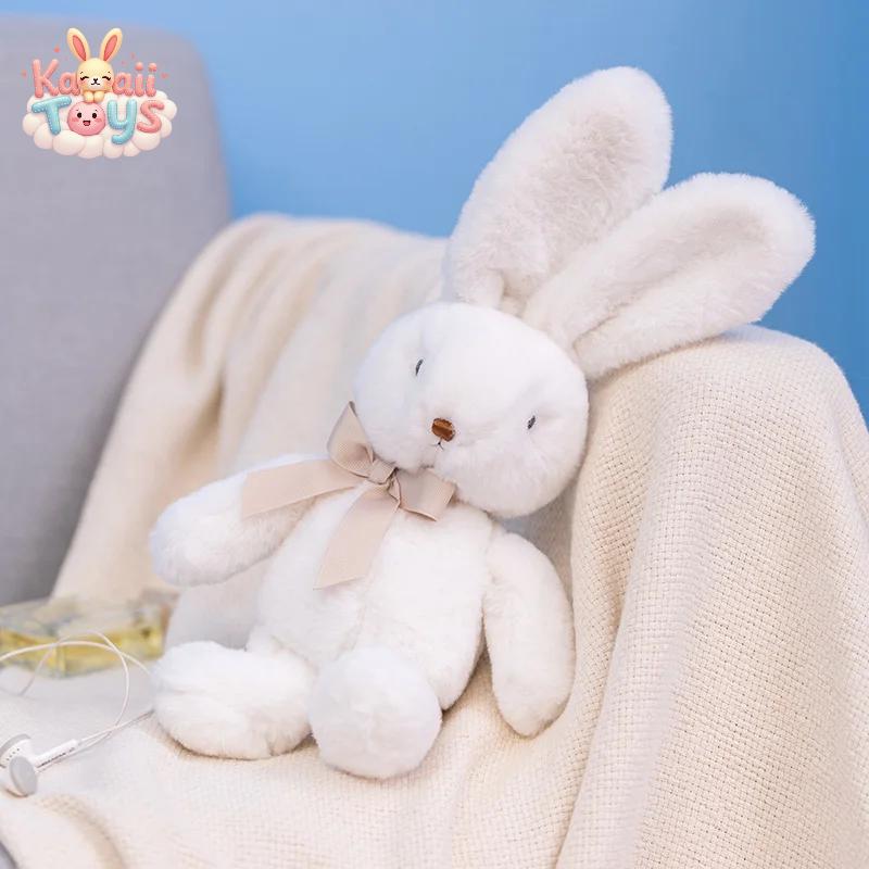 Cute Cartoon Bow Tie Rabbit Doll - A Soft and Snuggly Companion