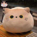 Cuddly Plush Cat Toy – Soft Stuffed Kitten Pillow Gift brown Doraemo n Store