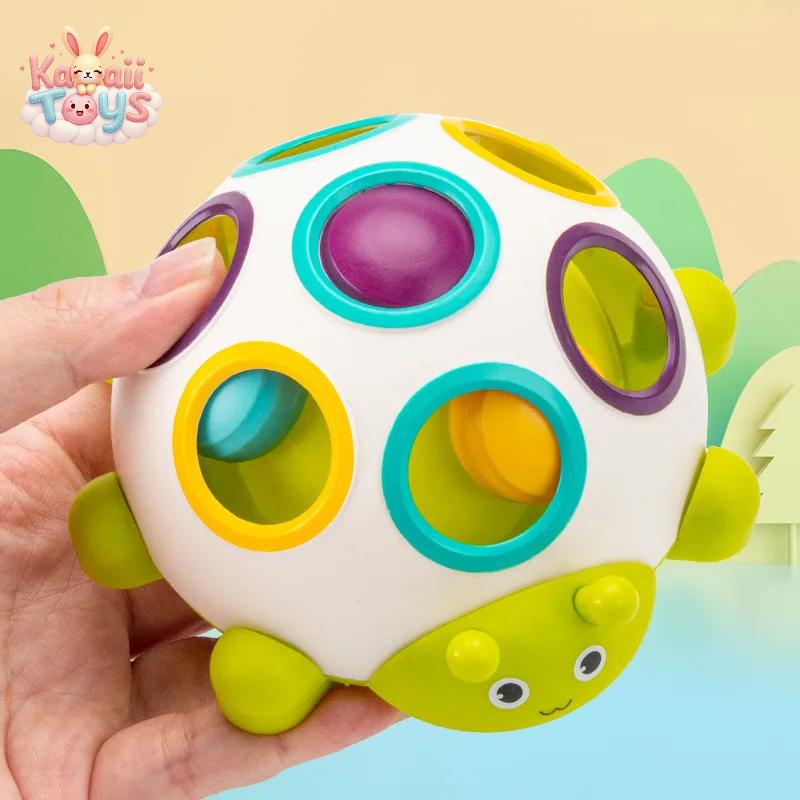 Baby Finger Beetle Fine Motor Infant Hole Digging Ball Game Toy green LKCOMO No977 Store