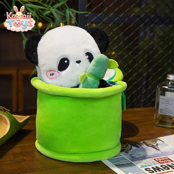 Panda Plush Toy – A Hug of Cuteness & Comfort! 30-35cm green PUNIDAMAN Qmore Store