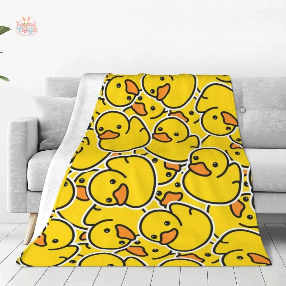 Yellow Duck Blanket – Soft, Cozy, and Full of Charm! Kawaii Toys