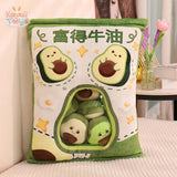 Plushie Fruit Bag – A Delightful Treat in a Cuddly Bag! Avocado-S11-0.92 35X45cm Kawaii Toys