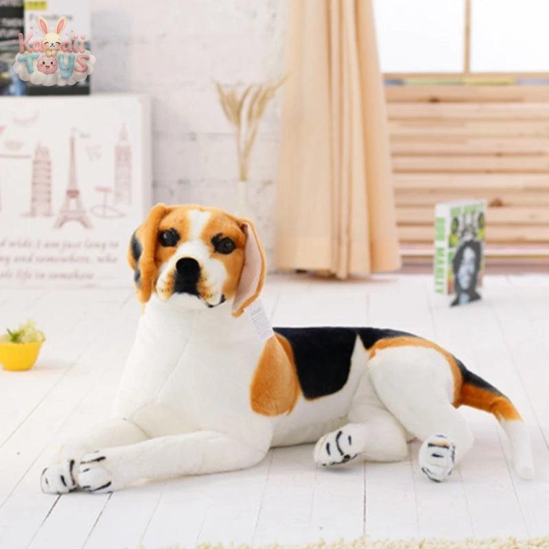 Simulation Giant Dog Toy Realistic Stuffed Animal Beagles Dog Plush B 30cm Kawaii Toys