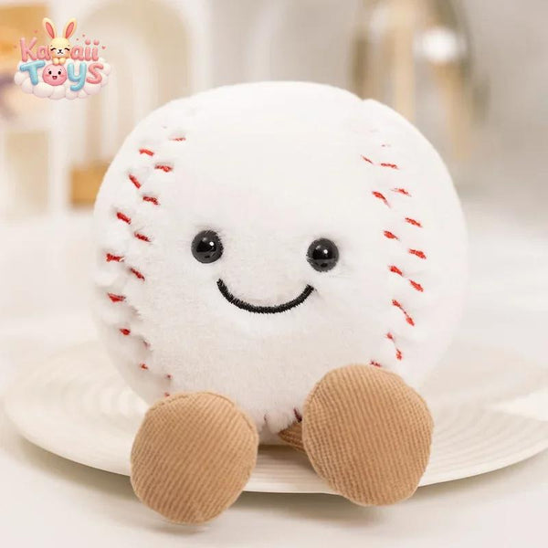 Basketball and Football Stuffed Pillow – A Cozy Hug for Every Sports Lover Baseball 10cm Kawaii Toys